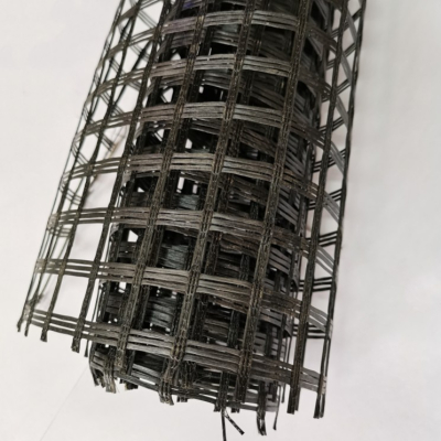 Geomalla de fibra de vidrio de 50 kN