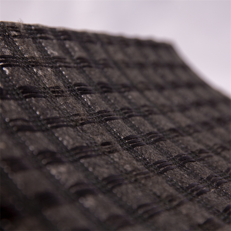 Geocomposite of Polyester Geogrid and Nonwoven Geotextile Geocomposite of Polyester Geogrid and Nonwoven Geotextile