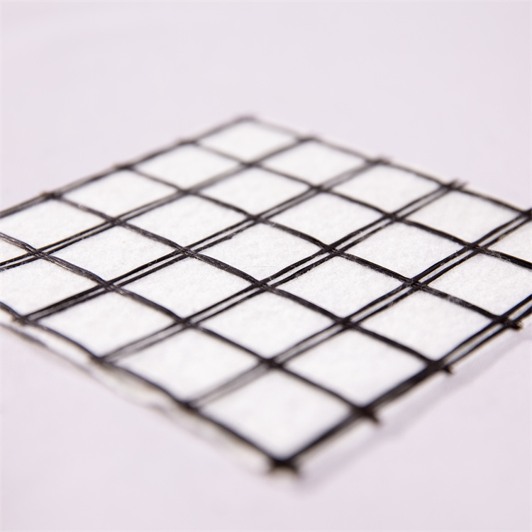 Geocomposite of Polyester Geogrid and Nonwoven Geotextile